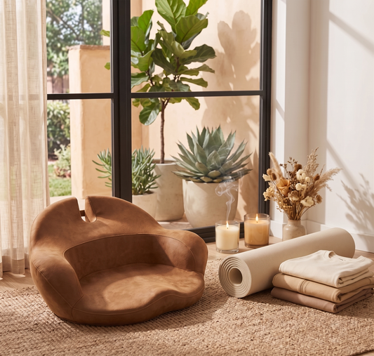 Ergonomic Meditation Floor Chair with Back Support | The Still Practice
